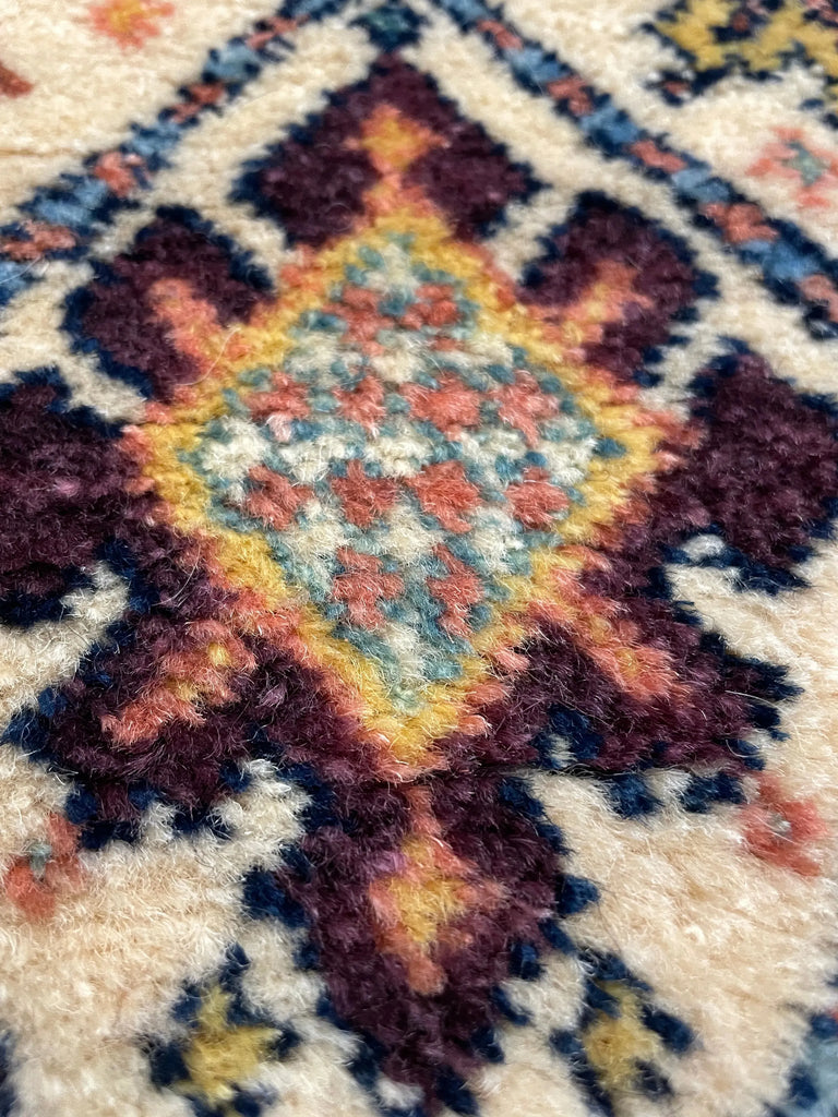 2'7"x12'1" Shah Saven (s) Hand Knotted