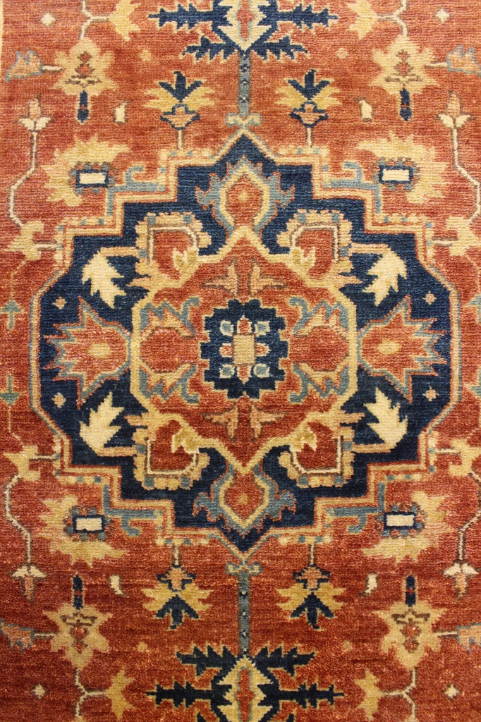 2'7"x14' Indo-Serapi Hand Knotted