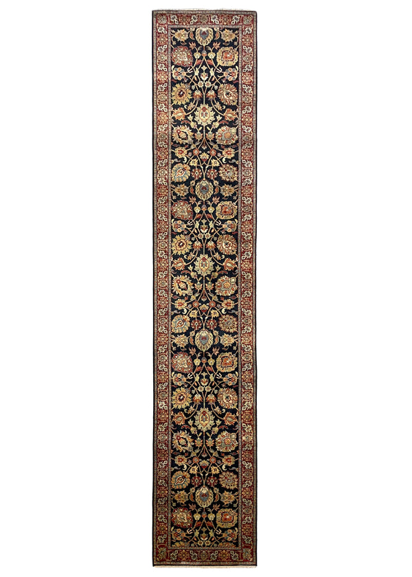 2'7"x14' Tabriz Hand Knotted