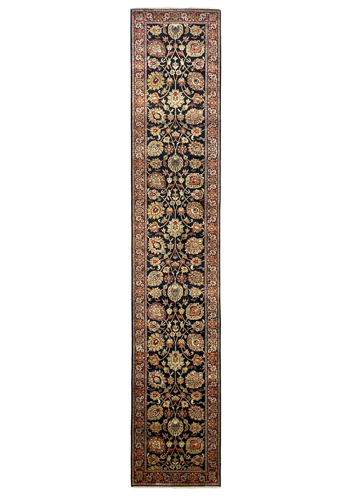 2'7"x14' Tabriz Hand Knotted