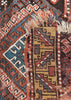 2'7"x3'2" Borchalou Kazak Fragment Hand Knotted