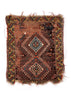 2'7"x3'2" Borchalou Kazak Fragment Hand Knotted