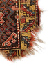 2'7"x3'2" Borchalou Kazak Fragment Hand Knotted