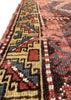 2'7"x3'2" Borchalou Kazak Fragment Hand Knotted