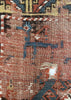 2'7"x3'2" Borchalou Kazak Fragment Hand Knotted