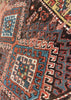 2'7"x3'2" Borchalou Kazak Fragment Hand Knotted