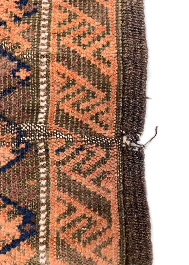 2'7"x4'10" Baluch Prayer Rug Hand Knotted