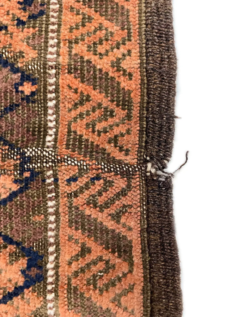 2'7"x4'10" Baluch Prayer Rug Hand Knotted