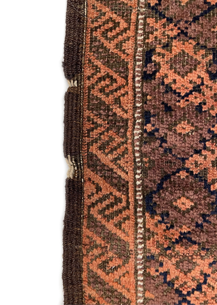 2'7"x4'10" Baluch Prayer Rug Hand Knotted