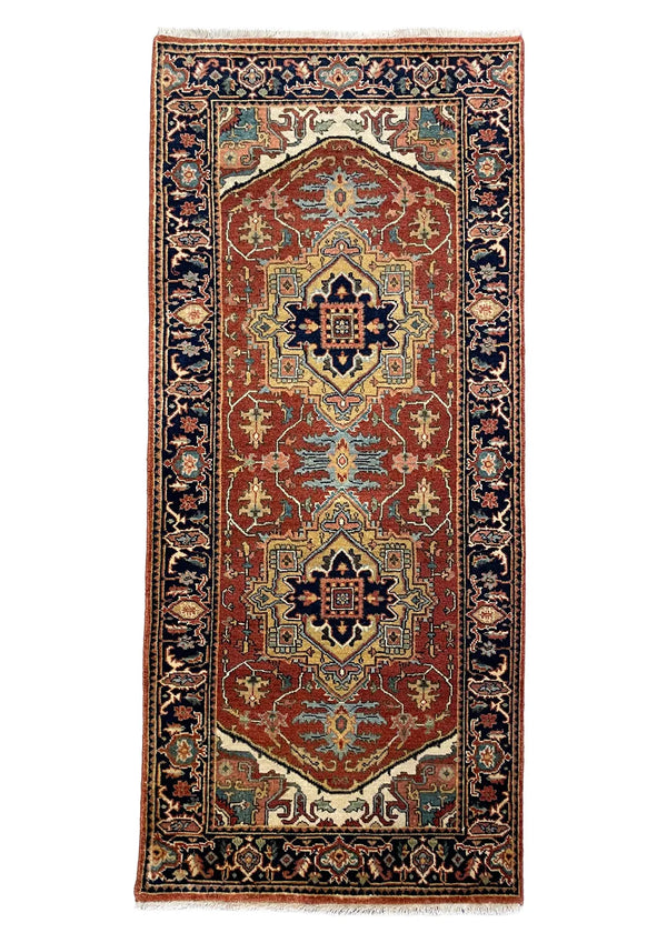 2'7"x5'11" Heriz Hand Knotted