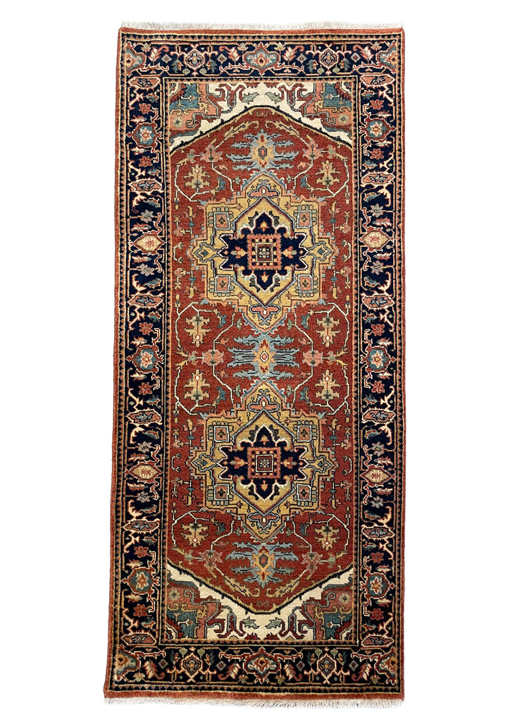 2'7"x5'11" Heriz Hand Knotted