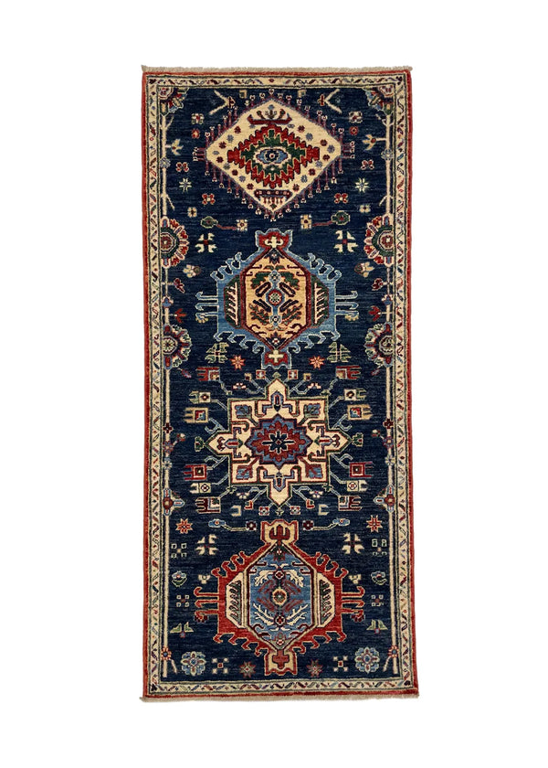 2'7"x5'11" Karaja hand hooked