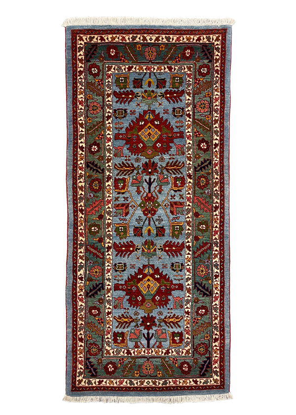 2'7"x5'8" Heriz Hand Knotted