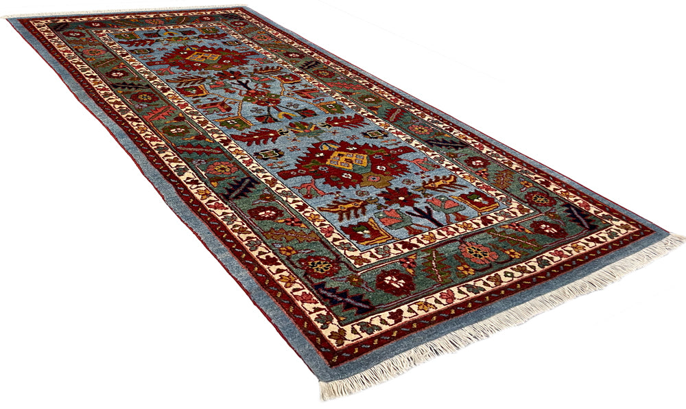 2'7"x5'8" Heriz Hand Knotted