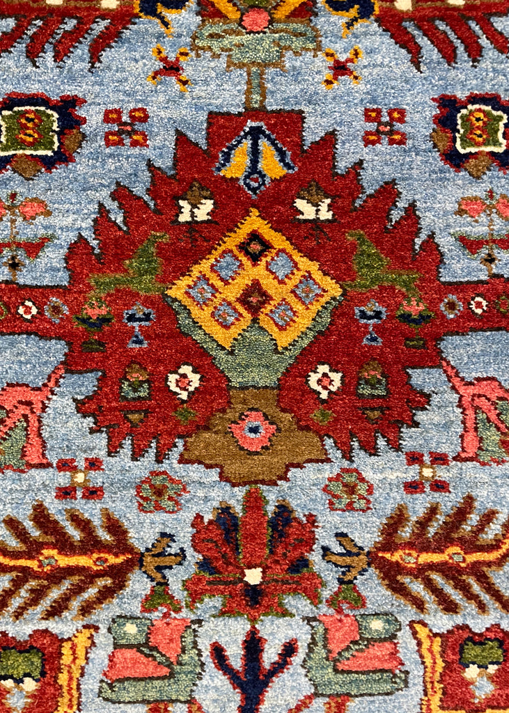 2'7"x5'8" Heriz Hand Knotted