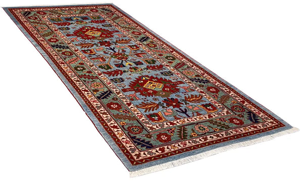 2'7"x5'9" Heriz Hand Knotted