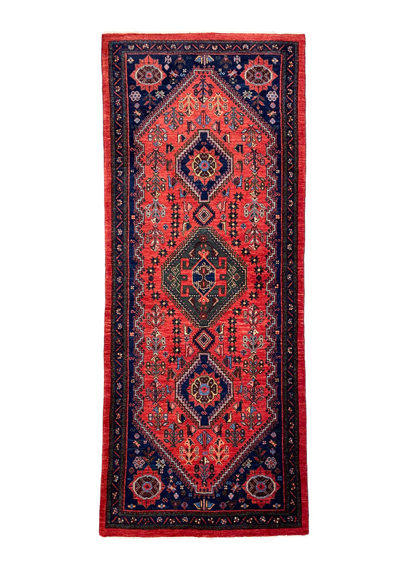 2'7"x6'7" Qashqai Hand Knotted