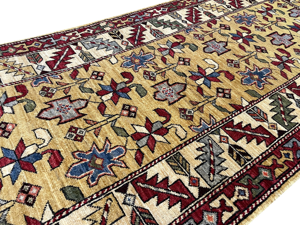 2'7"x7'11" Afghan-Kuba Hand Knotted