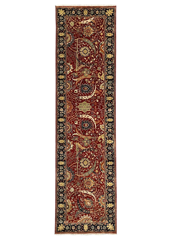 2'7"x9'10" Khanna Kerman Hand Knotted