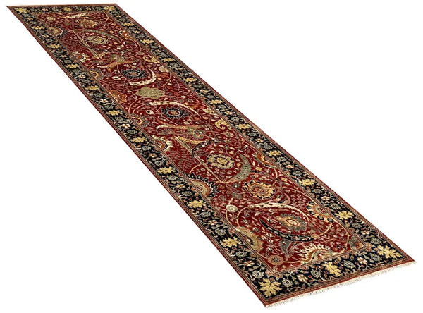 2'7"x9'9" Kerman Hand Knotted