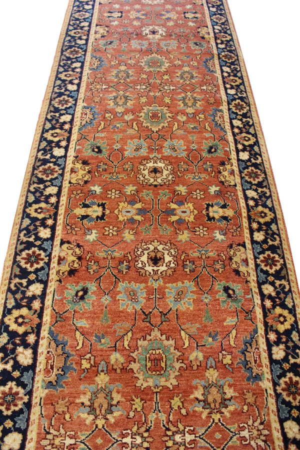 2'8"x16' Indo-Tabriz Hand Knotted