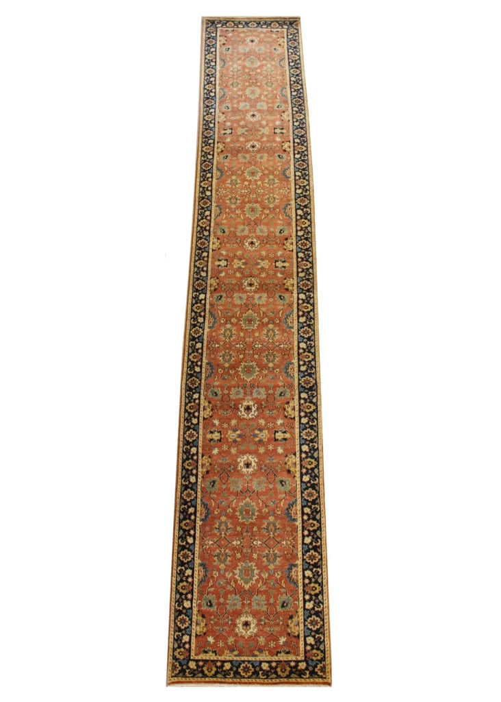 2'8"x16' Indo-Tabriz Hand Knotted