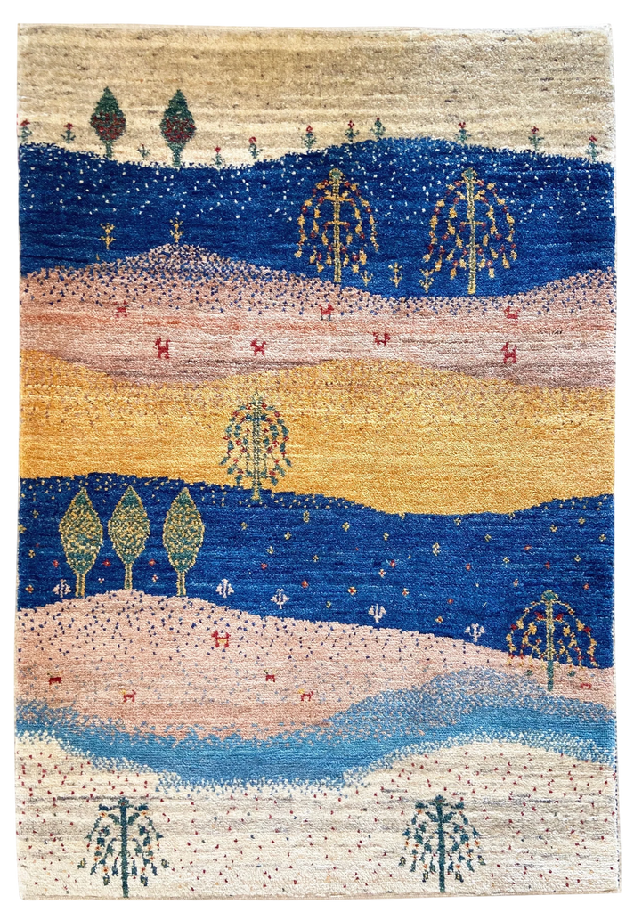 2'8"x3'10" Kashkuli Hand Knotted