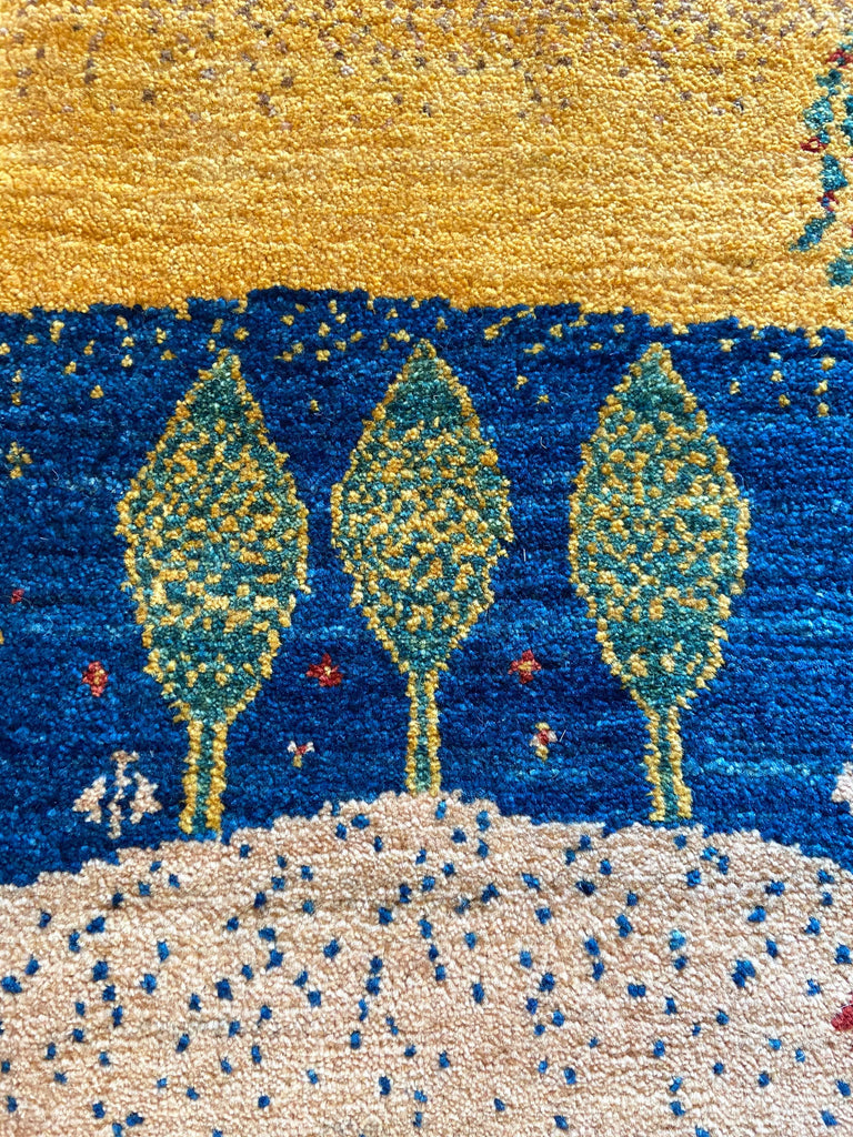 2'8"x3'10" Kashkuli Hand Knotted