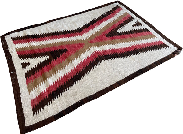 2'8"x3'9" Navajo Hand Woven