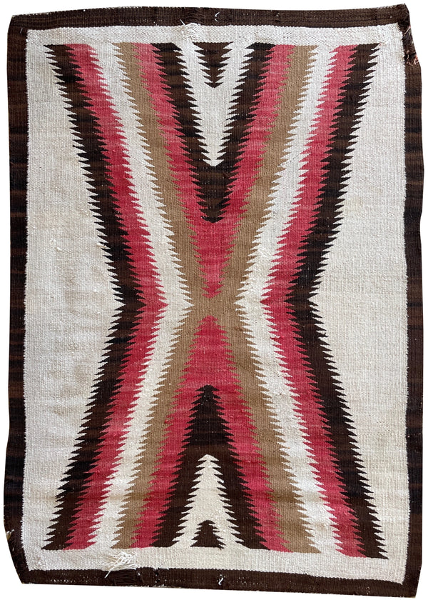 2'8"x3'9" Navajo Hand Woven