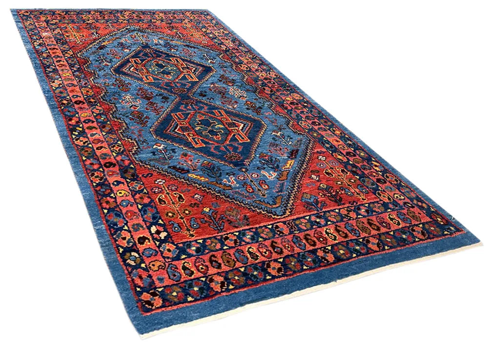 2'8"x4'10" Qashqai Hand Knotted