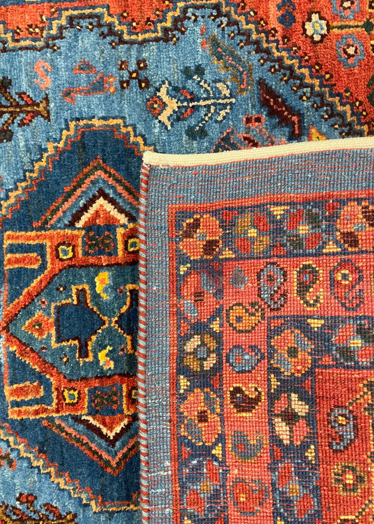 2'8"x4'10" Qashqai Hand Knotted