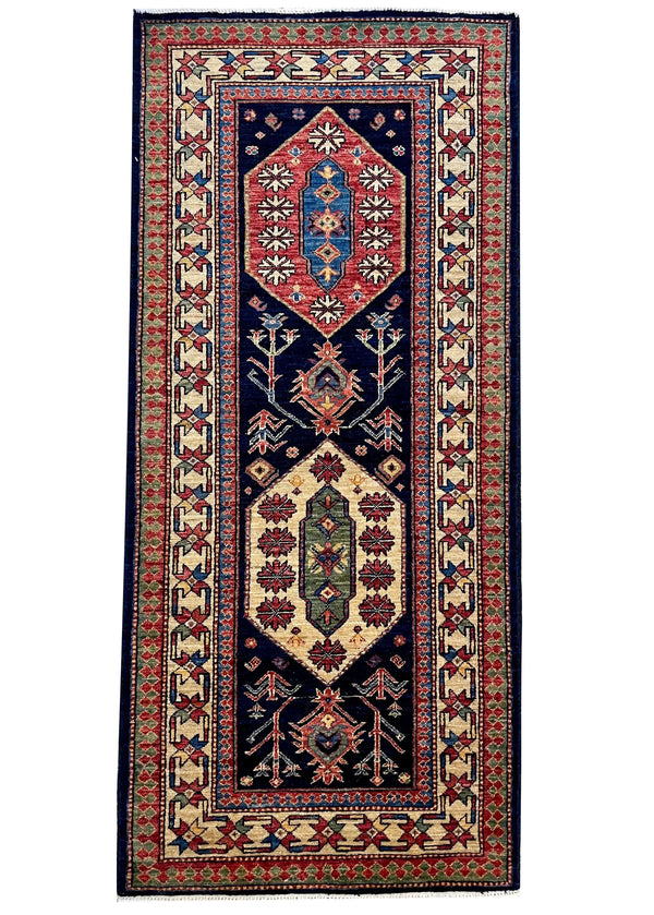 2'8"x5'10" Afghan-Shirvan Hand Knotted