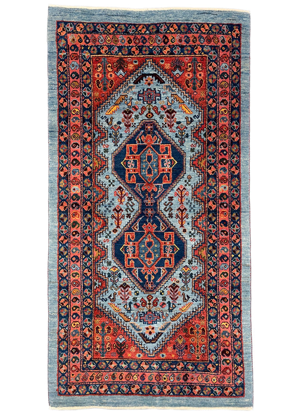 2'8"x5'3" Qashqai Hand Knotted