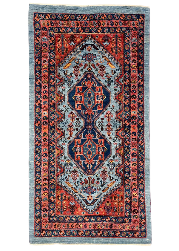 2'8"x5'3" Qashqai Hand Knotted