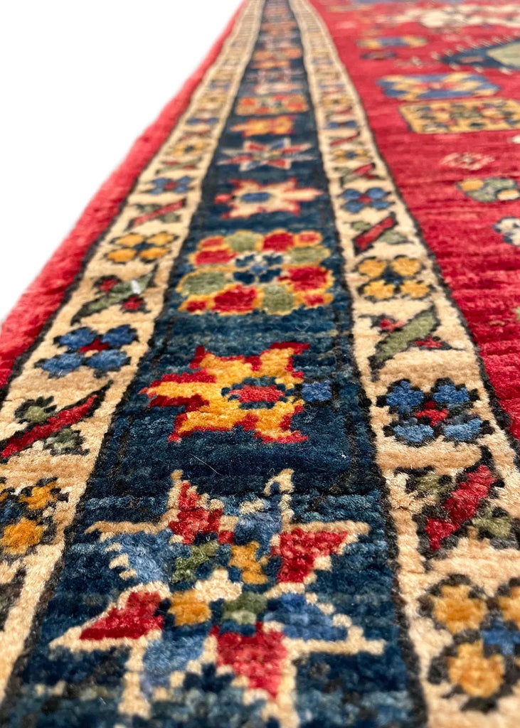 2'8"x6'4" Karaja Hand Knotted