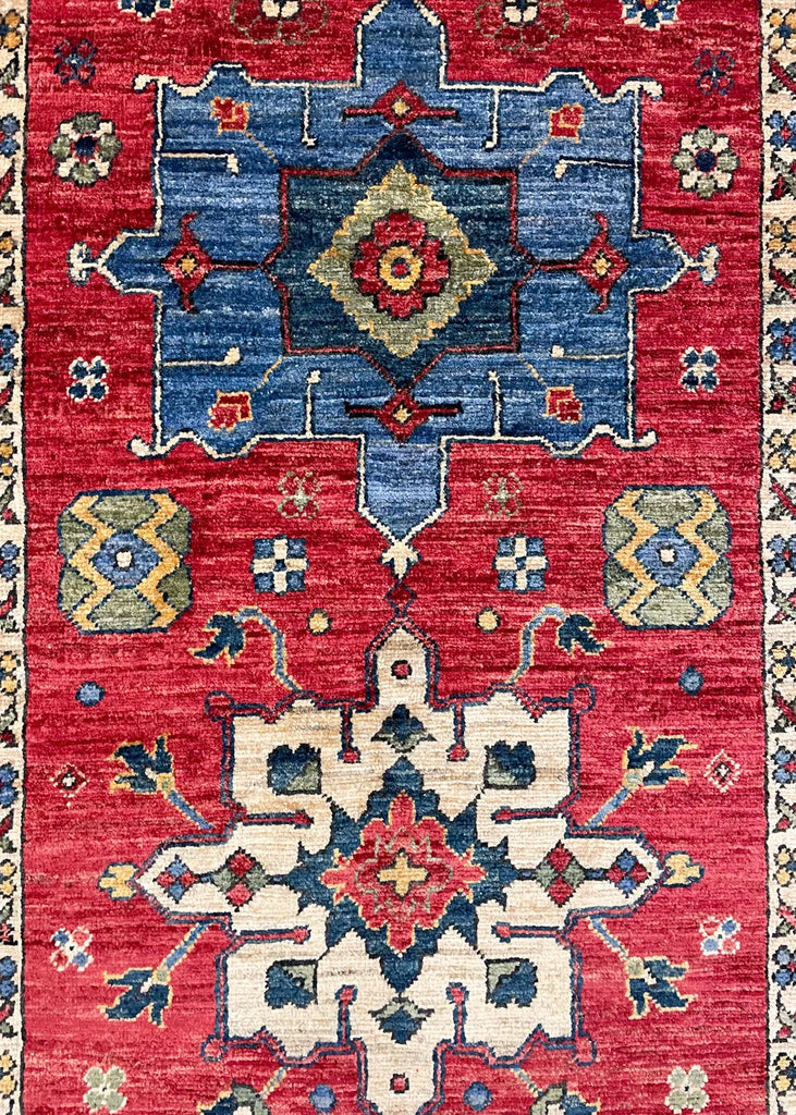 2'8"x6'4" Karaja Hand Knotted
