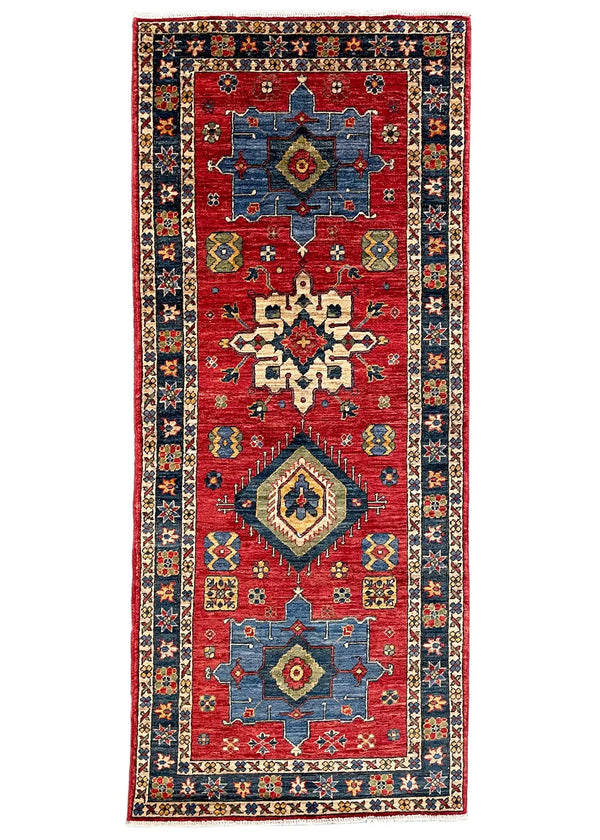 2'8"x6'4" Karaja Hand Knotted