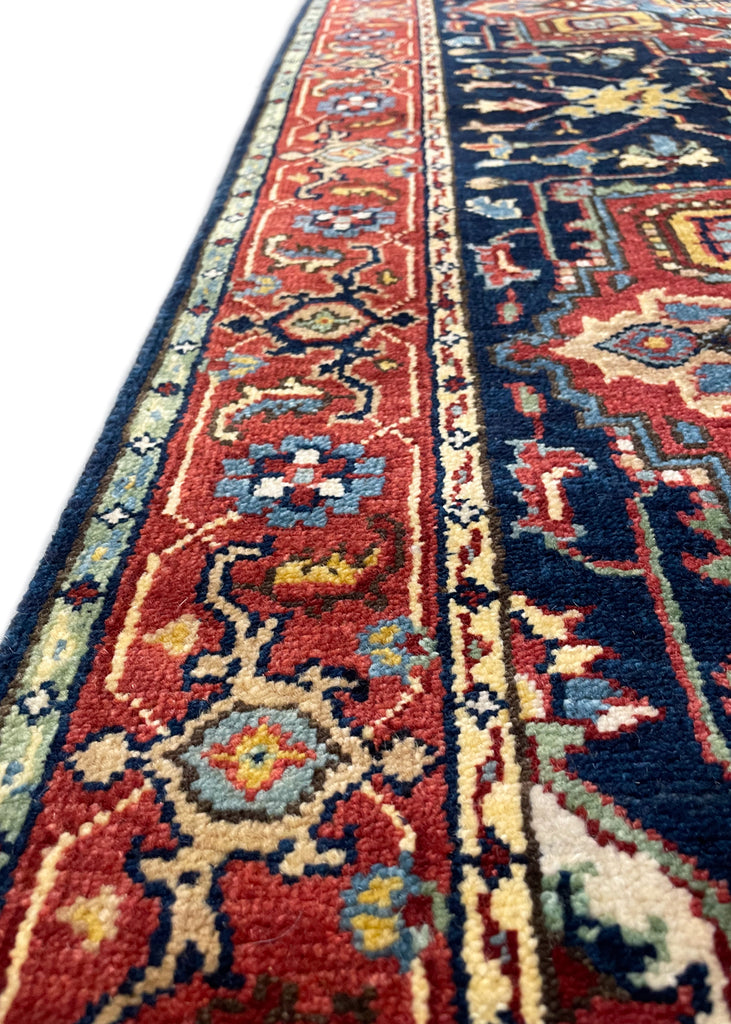 2'8"x8'2" Heriz Hand Knotted