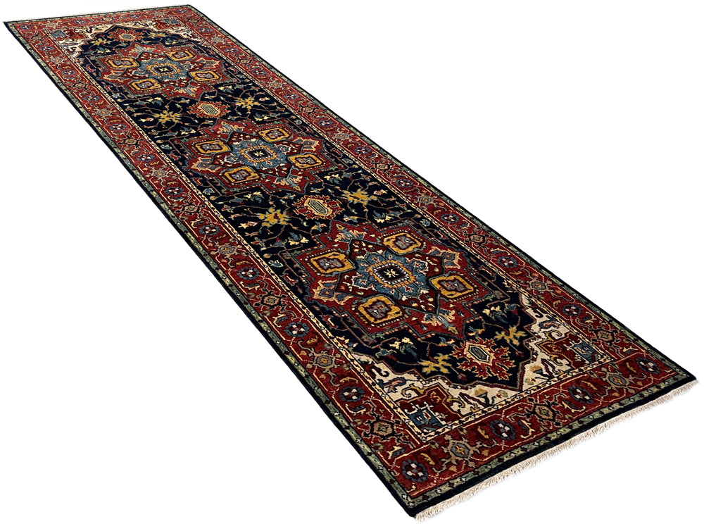 2'8"x8'2" Heriz Hand Knotted