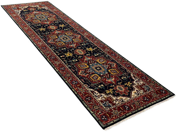 2'8"x8'2" Heriz Hand Knotted