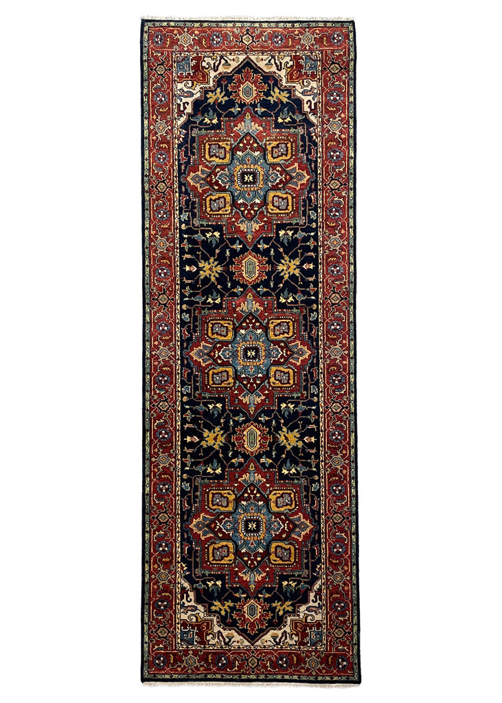 2'8"x8'2" Heriz Hand Knotted