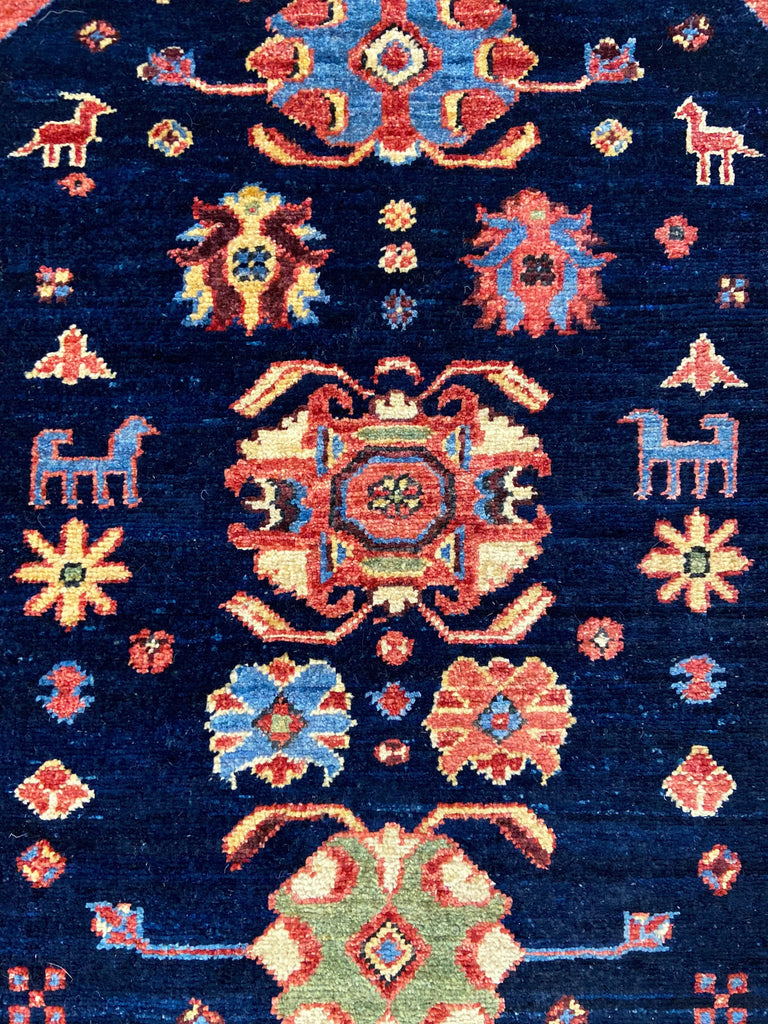 2'8"x8'4" Aspen Blue Hand Knotted