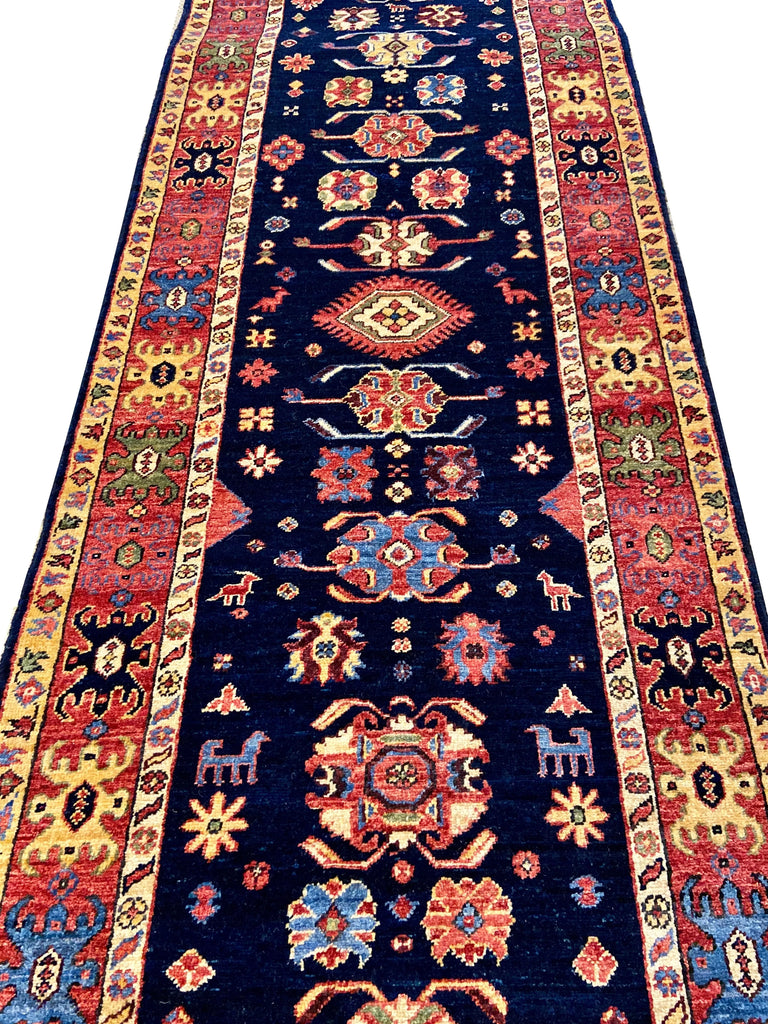 2'8"x8'4" Aspen Blue Hand Knotted