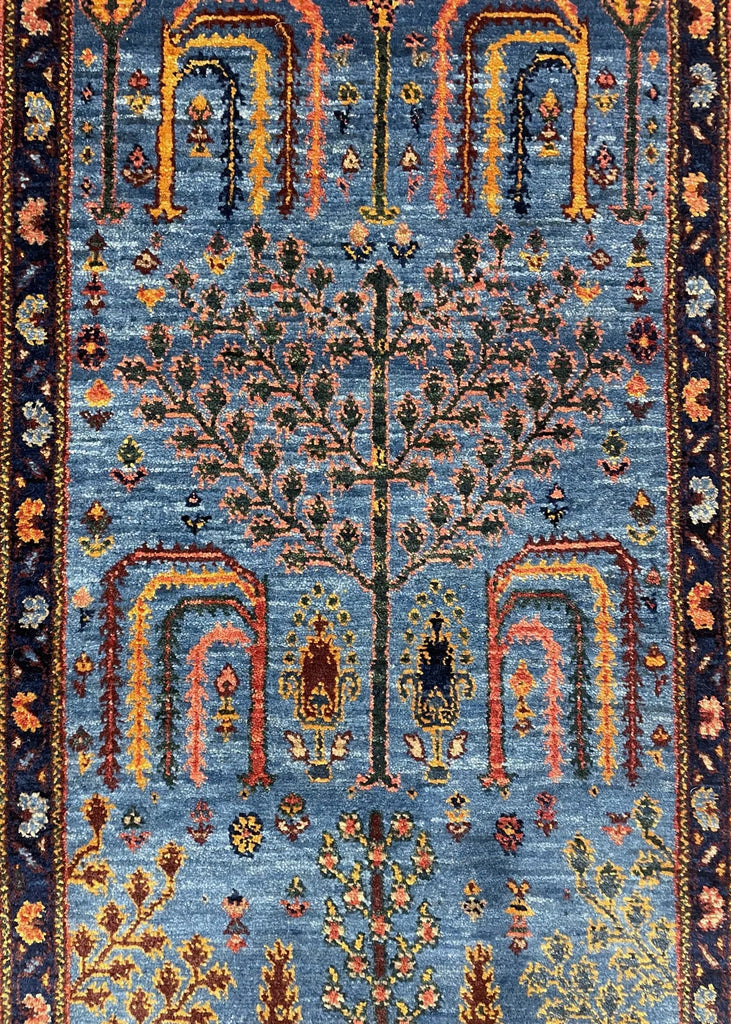 2'8"x9'4" Khamsefbaf Hand Knotted