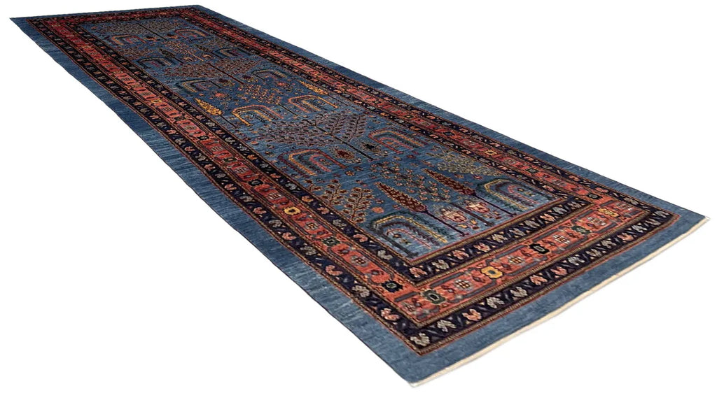 2'8"x9'4" Khamsefbaf Hand Knotted