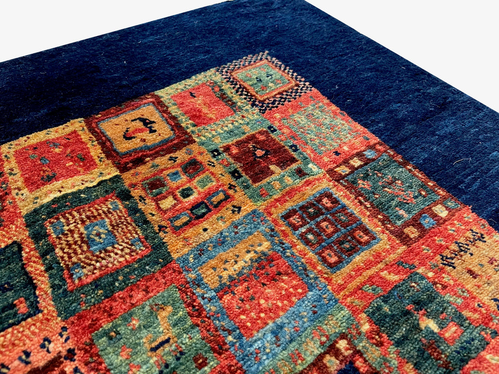 2'8"x9'9" Kashkuli Gabbeh Hand Knotted