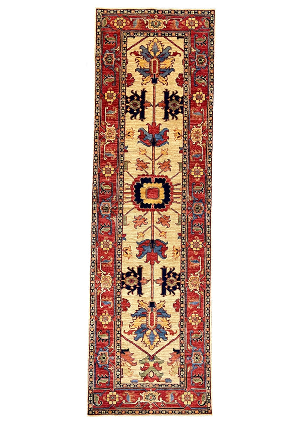 2'8"x9' Afghan-Heriz Hand Knotted