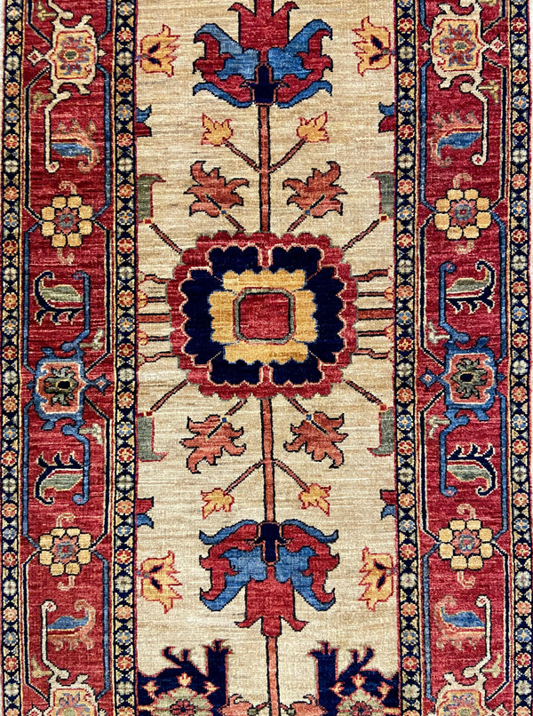 2'8"x9' Afghan-Heriz Hand Knotted