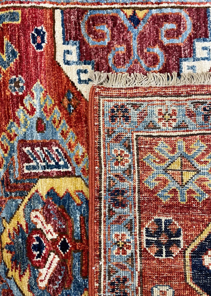 2'9"x10'9" Karaja Hand Knotted